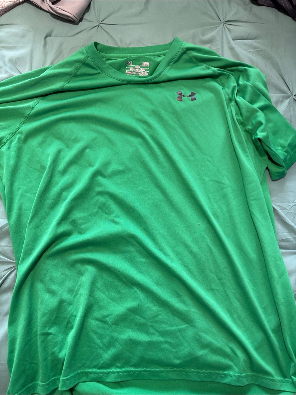Under Armour Men’s Bright Green Tech Short-Sleeve Shirt